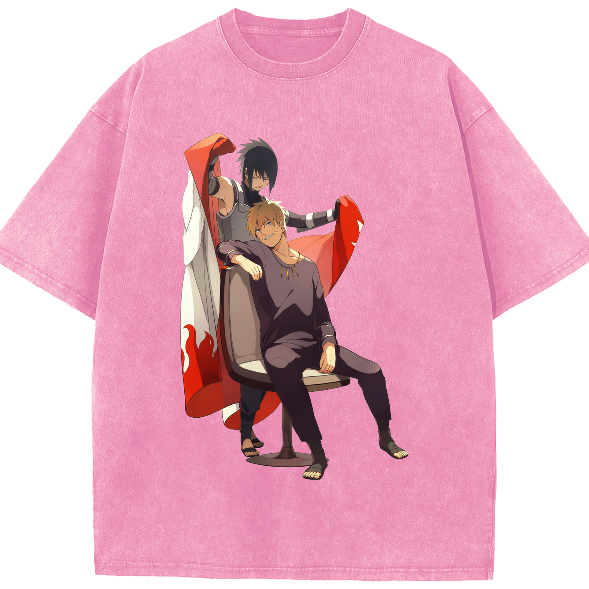 （画像用） NARUTO -ナルト- うずまき ナルト Uzumaki Naruto 綿100% ヴィンテージ風 半袖Tシャツ（フロントプリント）